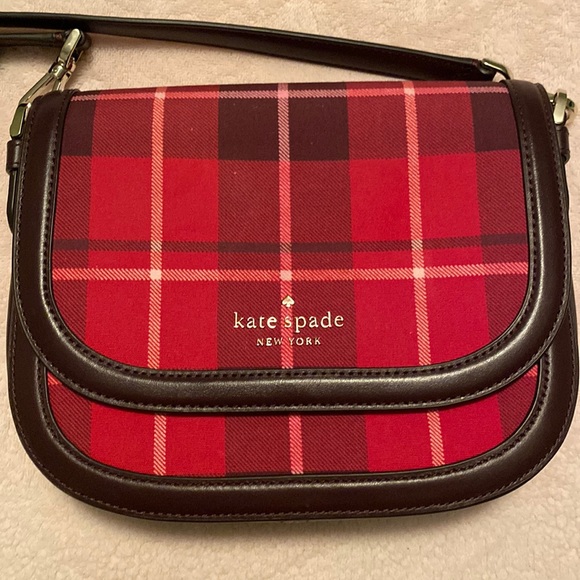 NWOT Kate Spade Leila Plaid Crossbody & CC Wallet - Picture 3 of 14